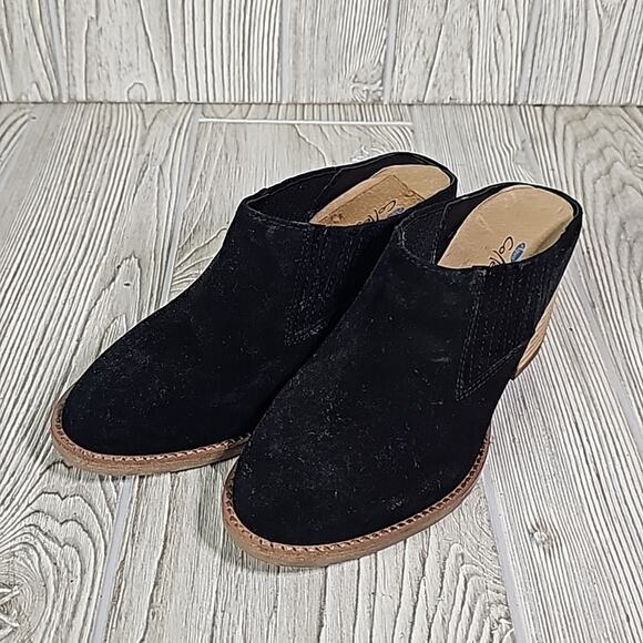 Aqua College Nan Black Leather Waterproof Slip On Mules Womens Size 6 NEW - Picture 11 of 14